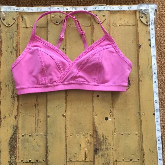 🍋 LULULEMON MAGENTA PINK V FRONT SPORTS BRA TOP 6 - Picture 12 of 15